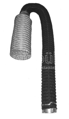 Aufstülptrichter f. nach oben zeigende Auspuffendrohre