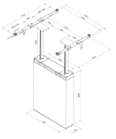 2-Stempelbühne Pitlift 3.5 to mit Schwenkarmaufnahme
