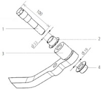 ET-Set Armlager lang mit Bundlager