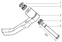 ET-Set Armlager lang m. Gleitlager