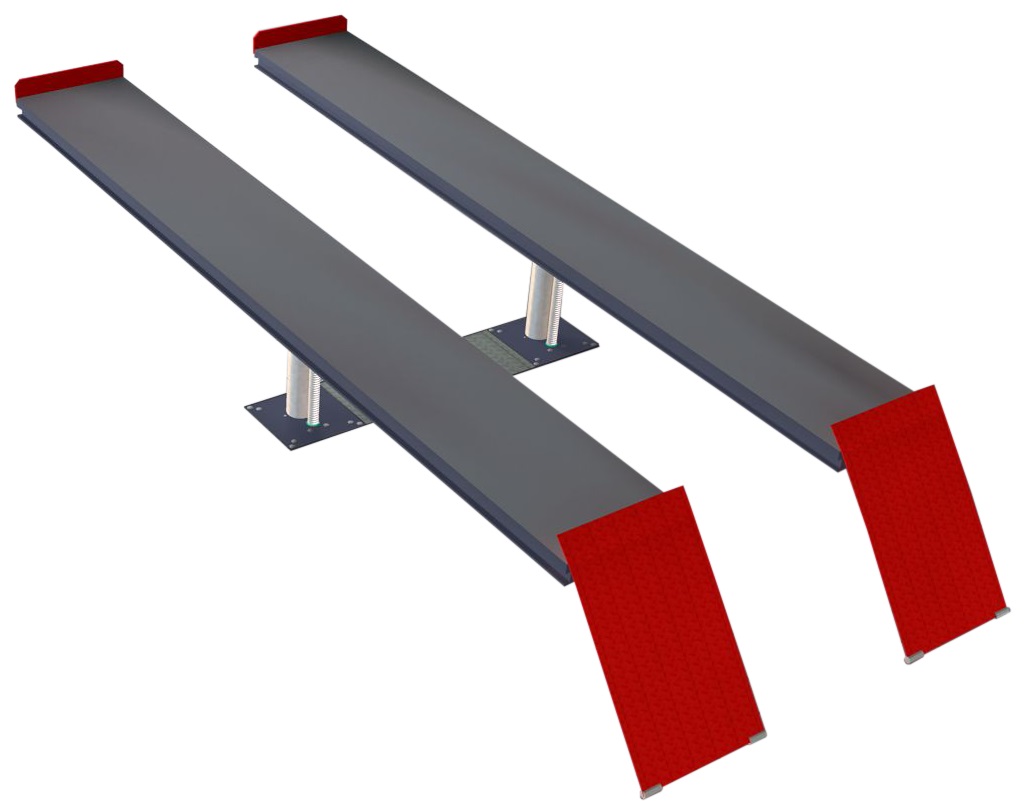 2-Stempel-Hebebühne Pitlift P2 mit Auffahrschienen bodeneben, 5 to