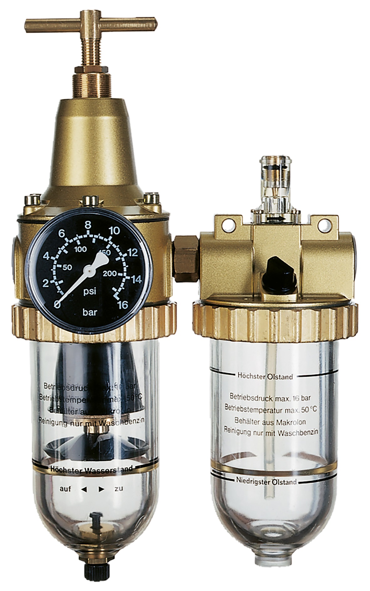 2er-Druckluftwartungseinheit Typ LWE 10-2