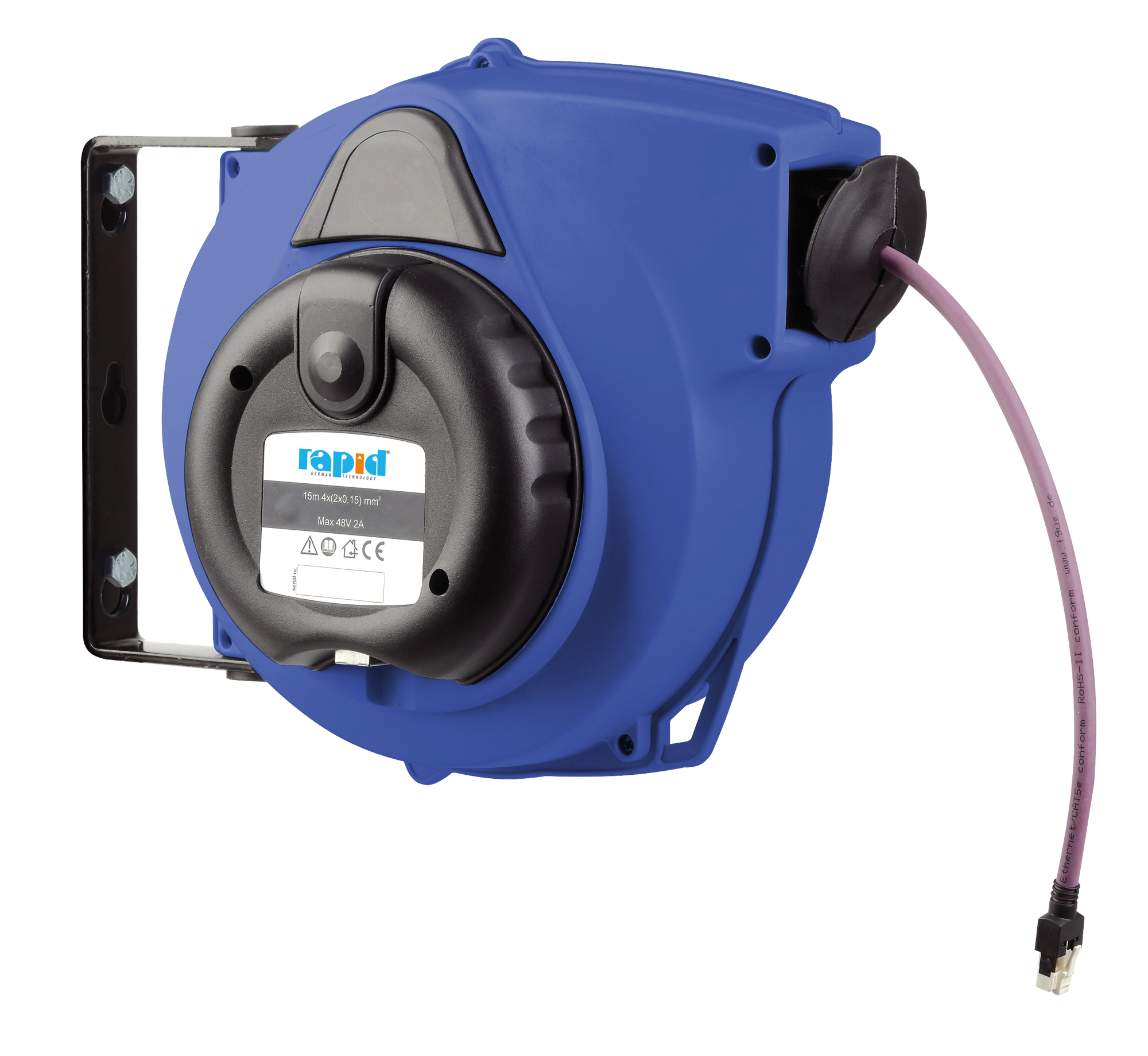 Automat. Aufroller 0.15.LAN für LAN-Kabel. 15 Mtr.