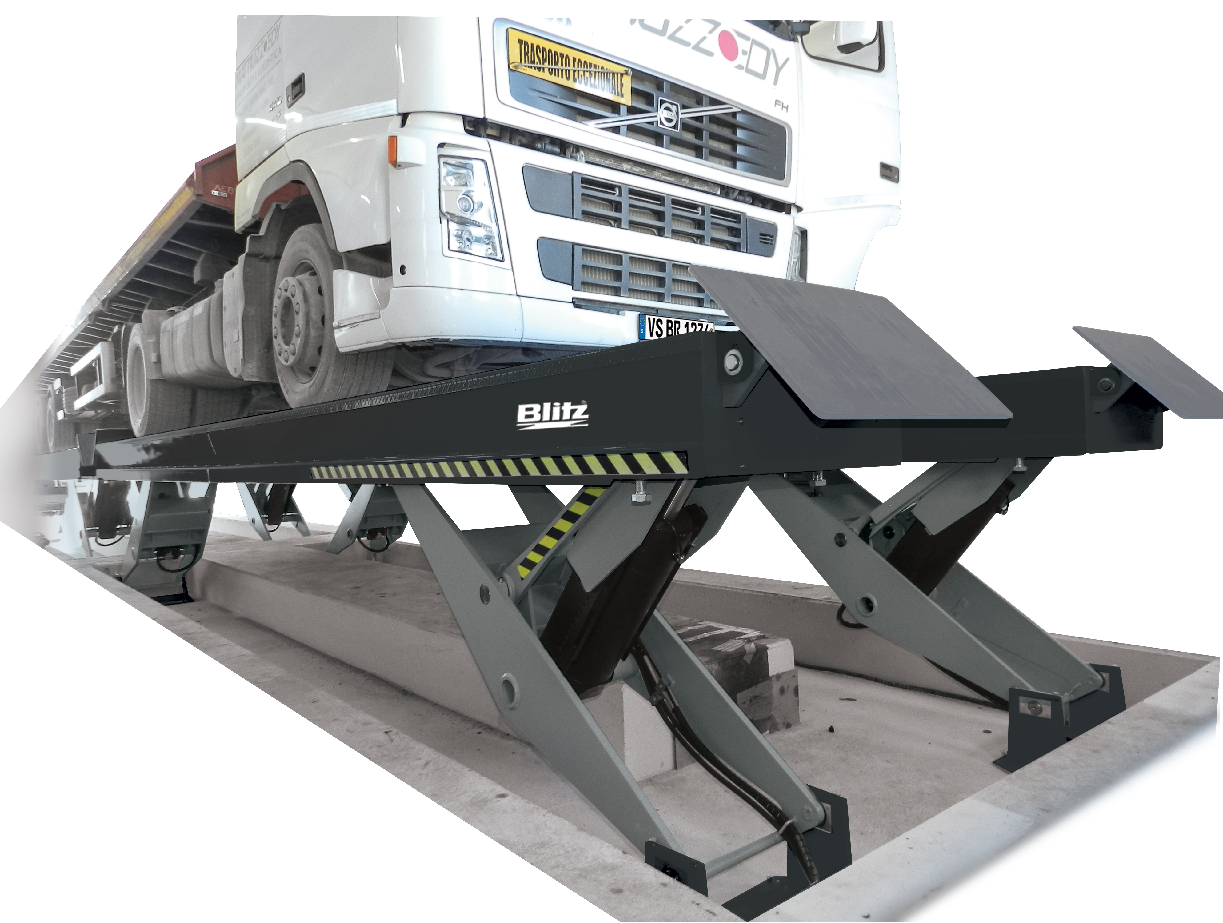 LKW-Scheren-Hebebühne Blitz Exalift HDVL 35 to