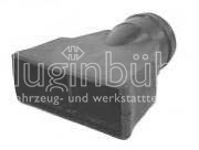 Abgastrichter für Zwillings-Auspuffrohre von 75x65 mm∅