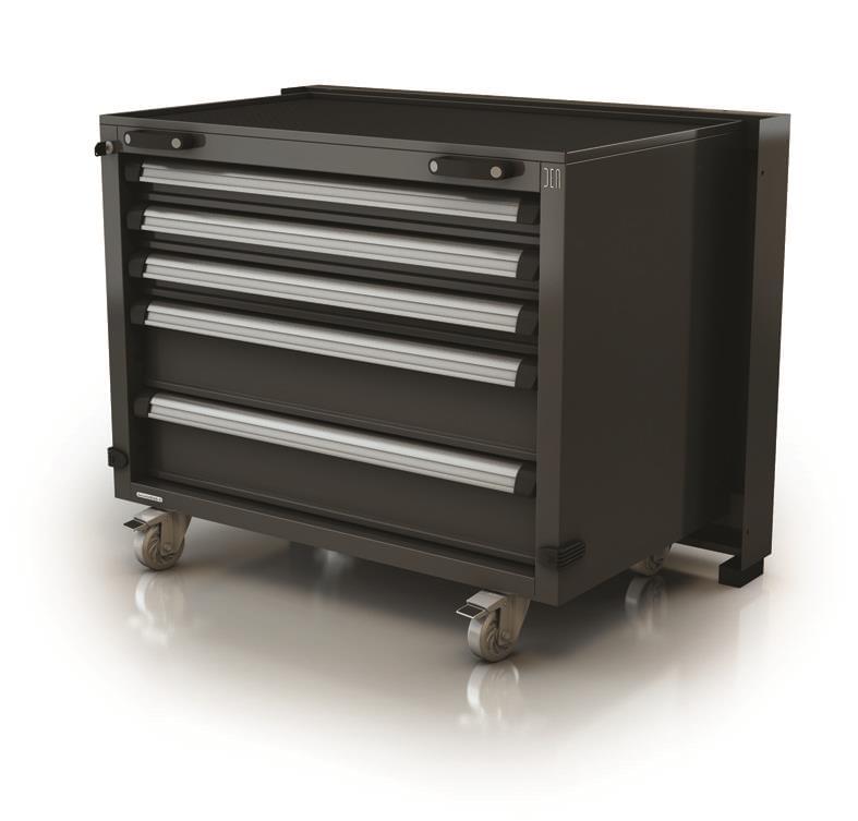 Werkzeugwagen, unter dem Tisch anzuwenden. 5 Schubladen